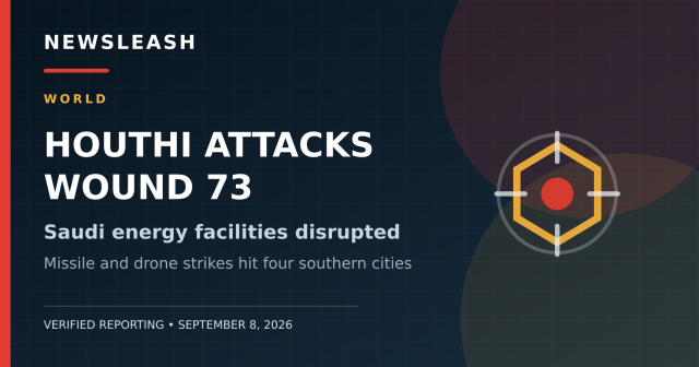 Houthi Attacks Wound 73 and Disrupt Saudi Energy Facilities as Yemen Conflict Escalates