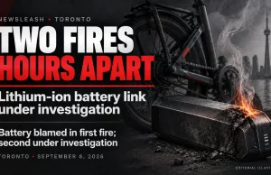 Two Toronto Fires Hours Apart Linked to Lithium-Ion Batteries, Fire Officials Say